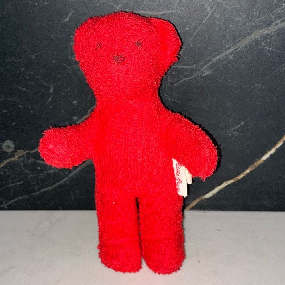 Kathe Kruse red stuffed animal bear